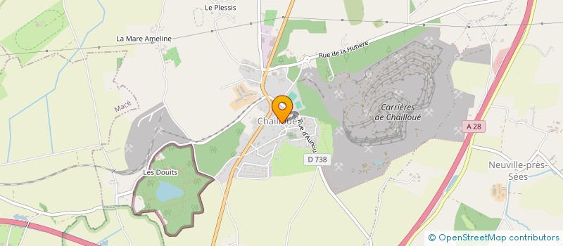 localisation de l'entreprise MONSIEUR ANTHONY MARANGER à CHAILLOUE
