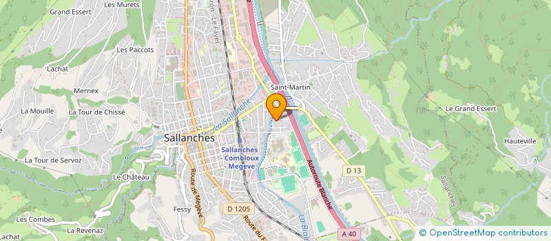 localisation de l'entreprise MONSIEUR ANTHONY MARCHAIS  SALLANCHES