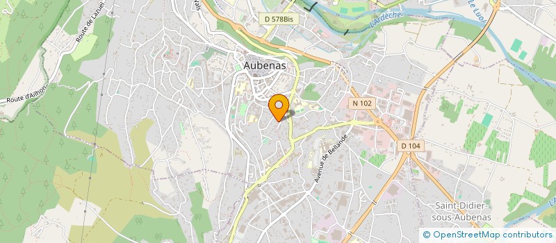 localisation de l'entreprise MONSIEUR ANTHONY MARCHAND à AUBENAS