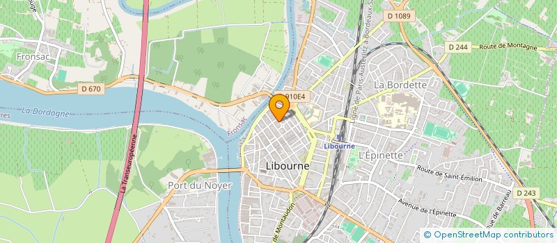 localisation de l'entreprise MONSIEUR ANTHONY MARCHE  LIBOURNE