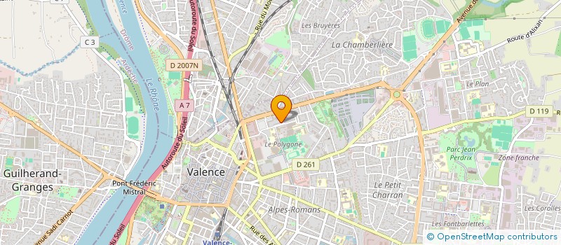 localisation de l'entreprise MONSIEUR ANTHONY MARCON  VALENCE