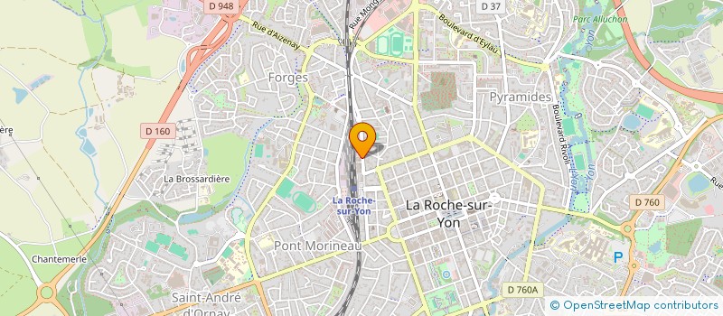 localisation de l'entreprise MONSIEUR ANTHONY MARGUERITE à LA ROCHE-SUR-YON