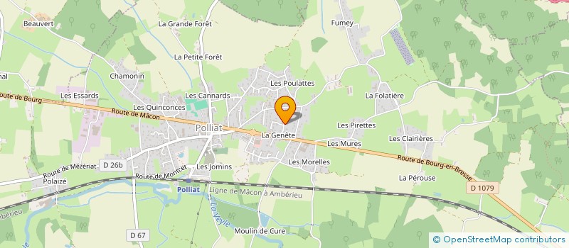localisation de l'entreprise MONSIEUR ANTHONY MARGUIN à POLLIAT