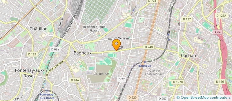 localisation de l'entreprise MONSIEUR ANTHONY MARIE-JOSEPH à BAGNEUX