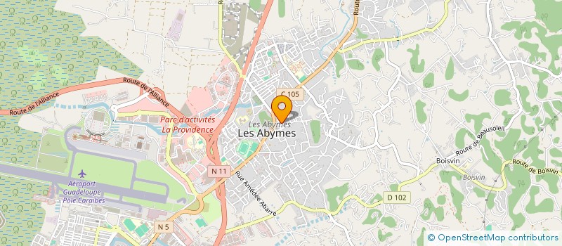 localisation de l'entreprise MONSIEUR ANTHONY MARIGNAN à LES ABYMES