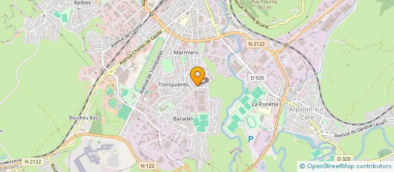localisation de l'entreprise MONSIEUR ANTHONY MARQUET à AURILLAC