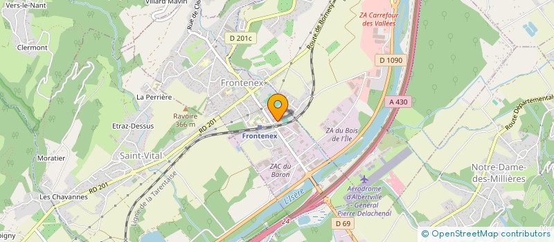 localisation de l'entreprise MONSIEUR ANTHONY MARSANDE  FRONTENEX