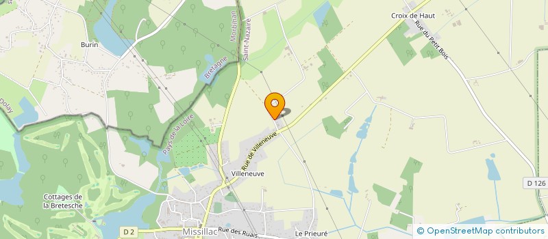 localisation de l'entreprise MONSIEUR ANTHONY MARTIN  MISSILLAC