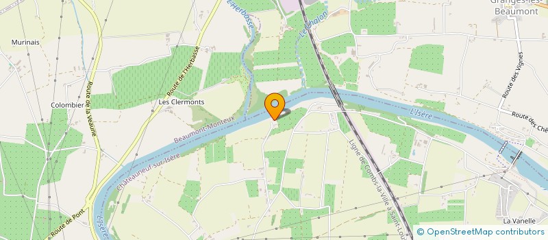 localisation de l'entreprise MONSIEUR ANTHONY MARTIN  CHATEAUNEUF-SUR-ISERE