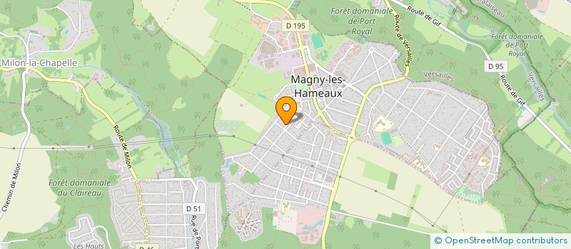 localisation de l'entreprise MONSIEUR ANTHONY MARTINELLI  MAGNY-LES-HAMEAUX