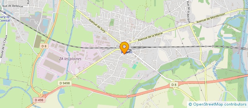 localisation de l'entreprise MONSIEUR ANTHONY MASSARD  BONSON