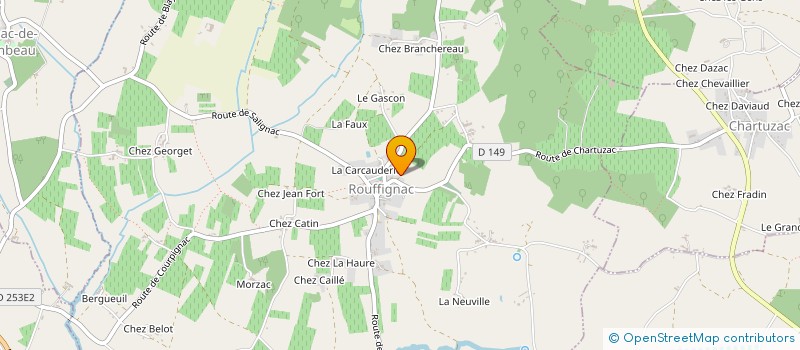 localisation de l'entreprise MONSIEUR ANTHONY MASSE  ROUFFIGNAC