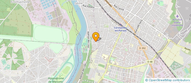 localisation de l'entreprise MONSIEUR ANTHONY MATOS  LA FRETTE-SUR-SEINE