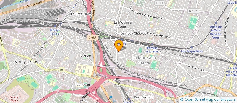 localisation de l'entreprise MONSIEUR ANTHONY MATTHEY  BONDY