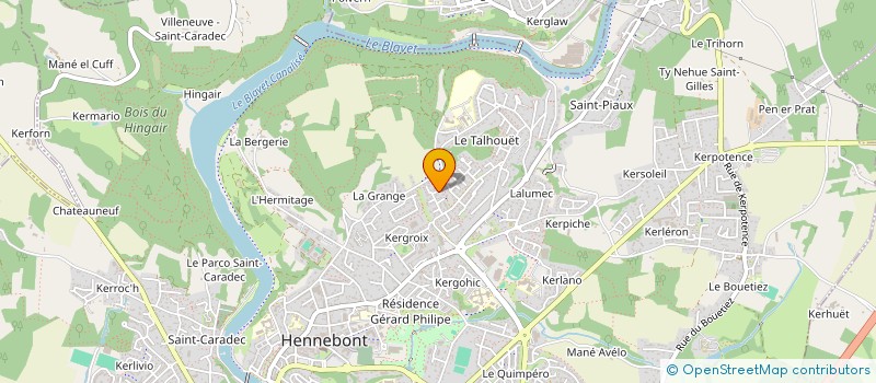 localisation de l'entreprise MONSIEUR ANTHONY MAURIN  HENNEBONT