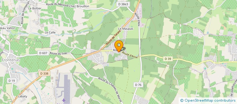 localisation de l'entreprise MONSIEUR ANTHONY MAUVERNAY  FRONTENAS