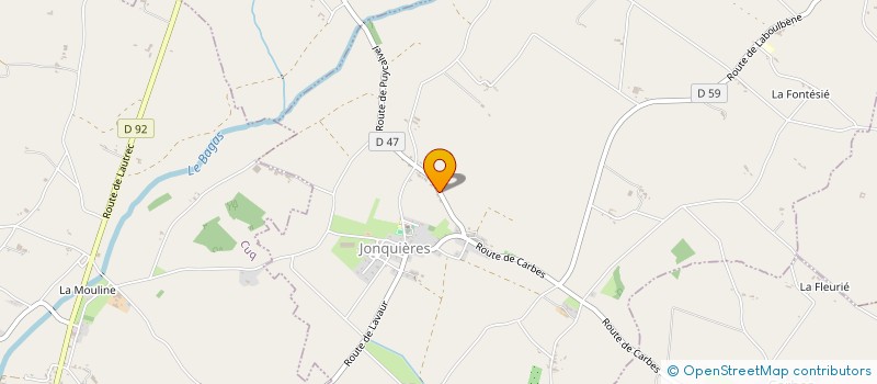 localisation de l'entreprise MONSIEUR ANTHONY MAYNADIER  JONQUIERES