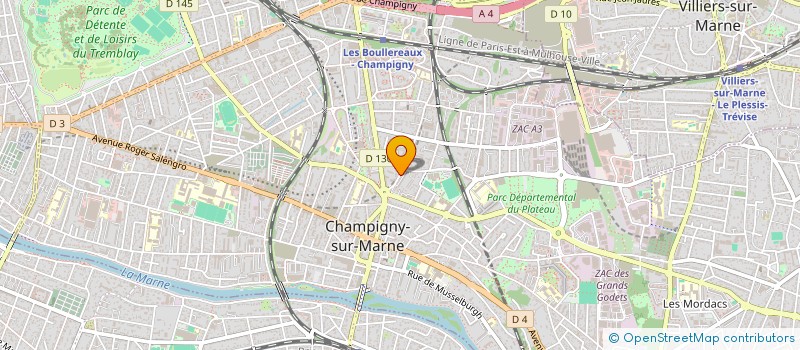 localisation de l'entreprise MONSIEUR ANTHONY MAZURIER  CHAMPIGNY-SUR-MARNE