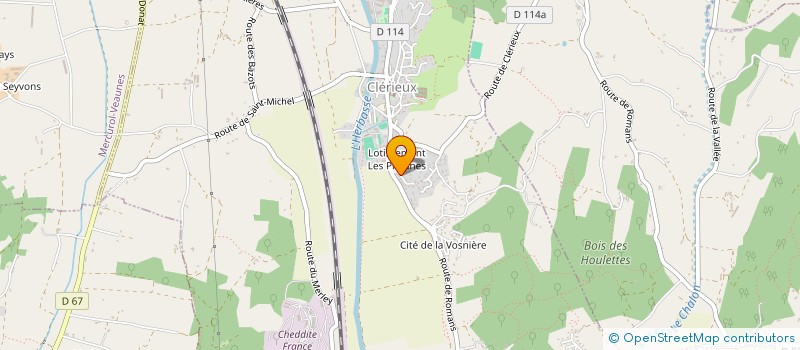 localisation de l'entreprise MONSIEUR ANTHONY MAZZOLINI  CLERIEUX