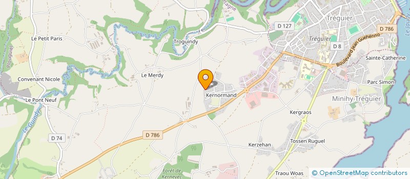 localisation de l'entreprise MONSIEUR ANTHONY MEHEUST  MINIHY-TREGUIER