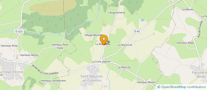 localisation de l'entreprise MONSIEUR ANTHONY MELLET  SAINT-MAURICE-EN-COTENTIN