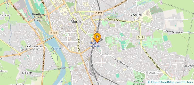 localisation de l'entreprise MONSIEUR ANTHONY MENDES  YZEURE