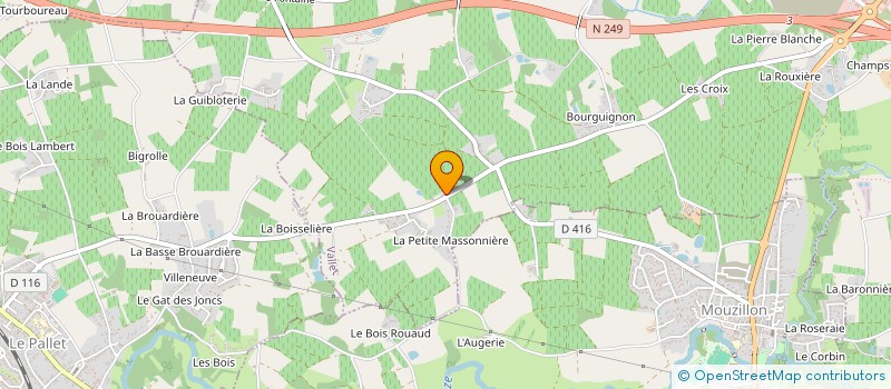 localisation de l'entreprise MONSIEUR ANTHONY MENORET  VALLET