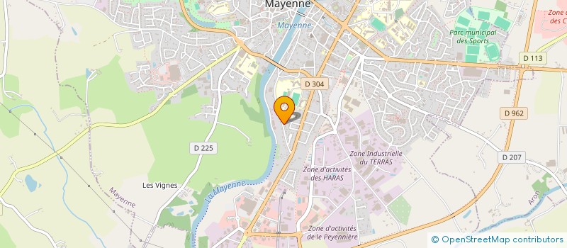 localisation de l'entreprise MONSIEUR ANTHONY MERCIER  MAYENNE