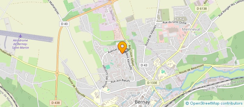 localisation de l'entreprise MONSIEUR ANTHONY MESLIER  BERNAY