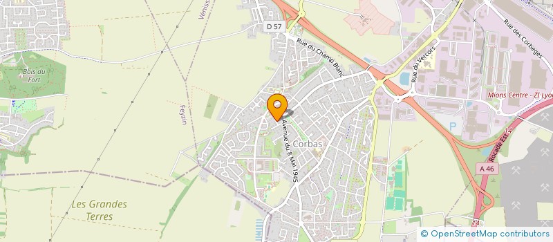 localisation de l'entreprise MONSIEUR ANTHONY METHIVIERS à CORBAS