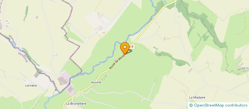 localisation de l'entreprise MONSIEUR ANTHONY MEUNIER  SAVIGNY SUR BRAYE