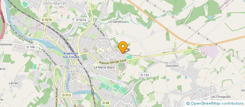 localisation de l'entreprise MONSIEUR ANTHONY MEURGUE à ARGENTON-SUR-CREUSE