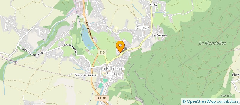 localisation de l'entreprise MONSIEUR ANTHONY MICHAUD  LA BALME-DE-SILLINGY