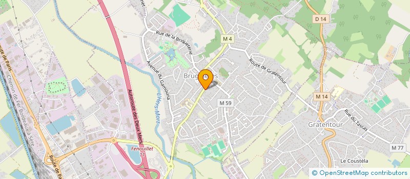 localisation de l'entreprise MONSIEUR ANTHONY MICHEL  BRUGUIERES