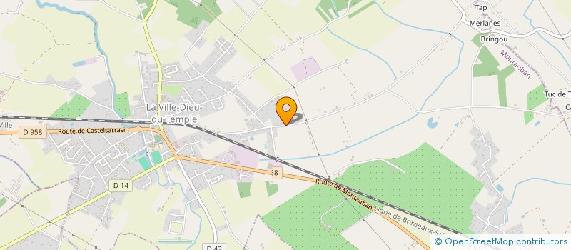 localisation de l'entreprise MONSIEUR ANTHONY MIQUEL  LA VILLE-DIEU-DU-TEMPLE