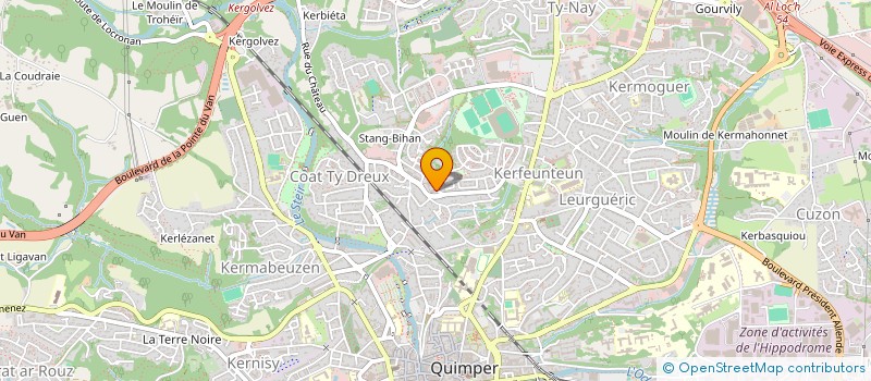 localisation de l'entreprise MONSIEUR ANTHONY MOAL à QUIMPER