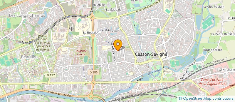 localisation de l'entreprise MONSIEUR ANTHONY MODE  CESSON-SEVIGNE