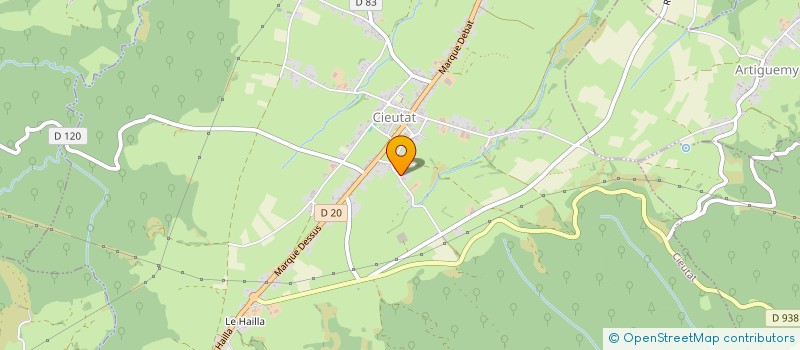 localisation de l'entreprise MONSIEUR ANTHONY MOINARD  CIEUTAT