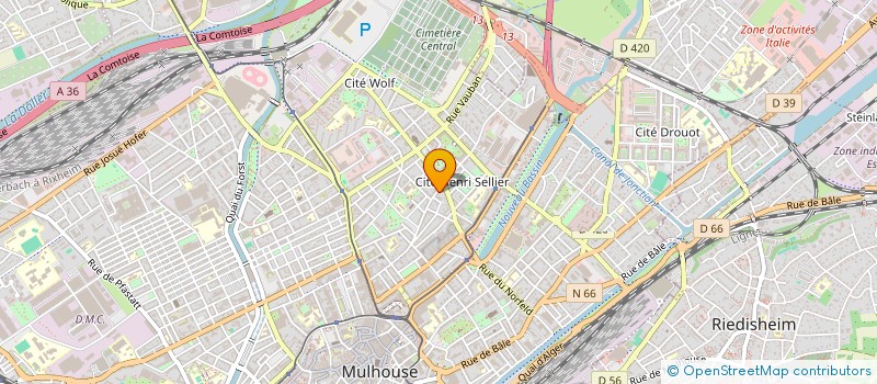 localisation de l'entreprise MONSIEUR ANTHONY MOINE  MULHOUSE