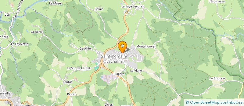 localisation de l'entreprise MONSIEUR ANTHONY MONCHAND  SAINT-ROMAIN-LACHALM