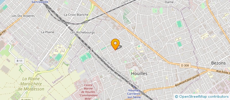 localisation de l'entreprise MONSIEUR ANTHONY MONTEIRO NUNES  HOUILLES