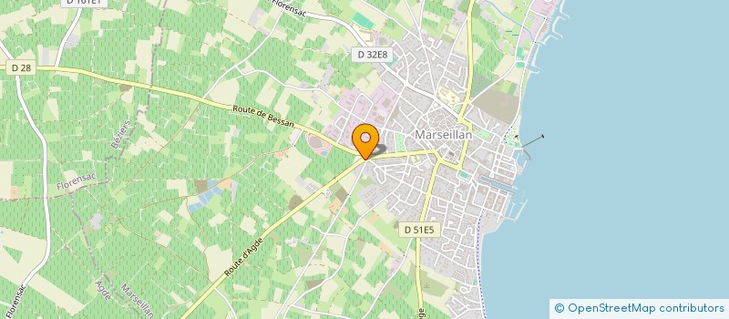 localisation de l'entreprise MONSIEUR ANTHONY MONTIGAUD à MARSEILLAN