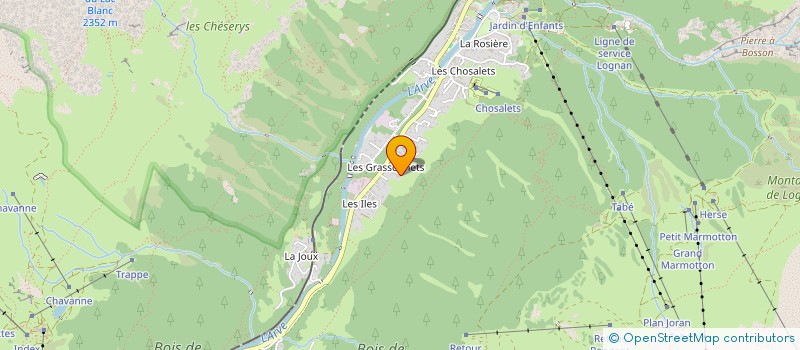 localisation de l'entreprise MONSIEUR ANTHONY MOORE  CHAMONIX-MONT-BLANC