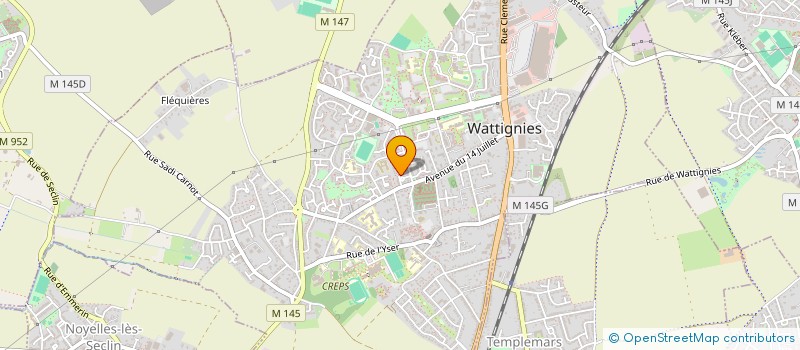 localisation de l'entreprise MONSIEUR ANTHONY MOREELS  WATTIGNIES