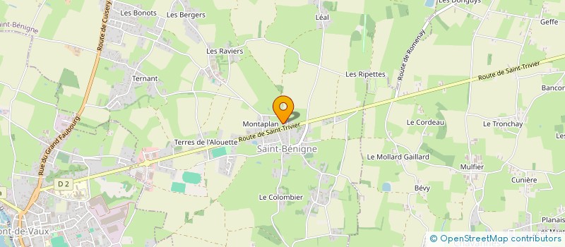 localisation de l'entreprise MONSIEUR ANTHONY MOREL à SAINT-BENIGNE