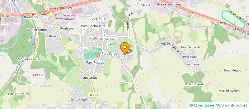 localisation de l'entreprise MONSIEUR ANTHONY MORVAN  PLOUMAGOAR