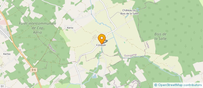 localisation de l'entreprise MONSIEUR ANTHONY MOTTAIS  PLEGUIEN