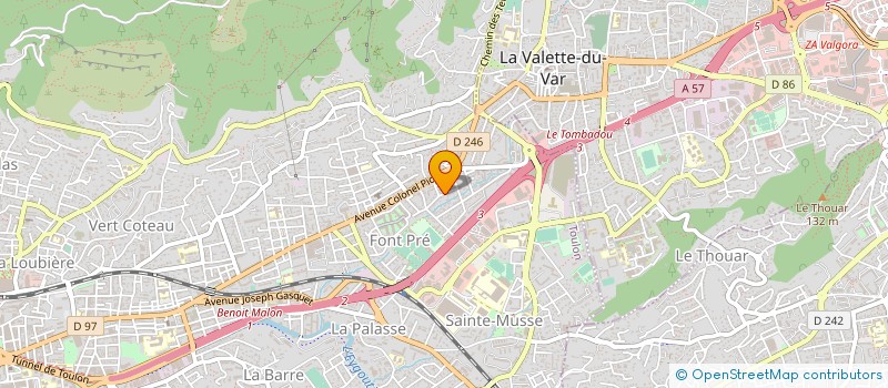 localisation de l'entreprise MONSIEUR ANTHONY MUSA  TOULON