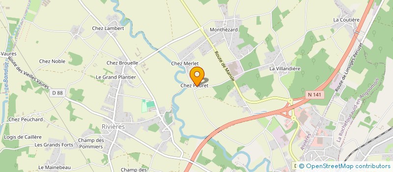 localisation de l'entreprise MONSIEUR ANTHONY NADAUD  PRANZAC