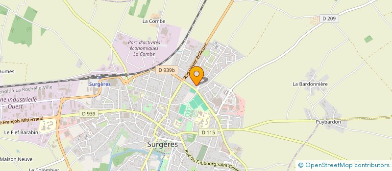 localisation de l'entreprise MONSIEUR ANTHONY NAUD  SURGERES